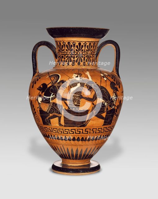 Attic Black-Figure Neck Amphora, about 510 BC. Creator: Medea Group.