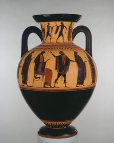 Attic black-figure neck amphora, c540 BC. Artist: The Affecter
