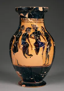 Attic Black-Figure Oinochoe, about 510 BC. Creator: Leagros Group