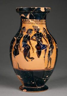 Attic Black-Figure Oinochoe, about 510 BC. Creator: Leagros Group