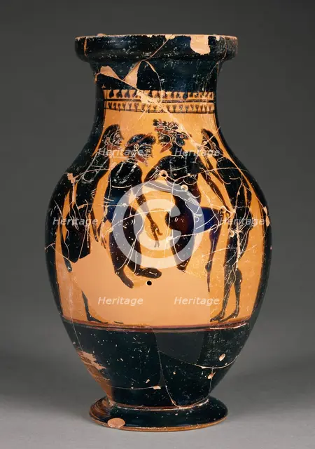 Attic Black-Figure Oinochoe, about 510 BC. Creator: Leagros Group.