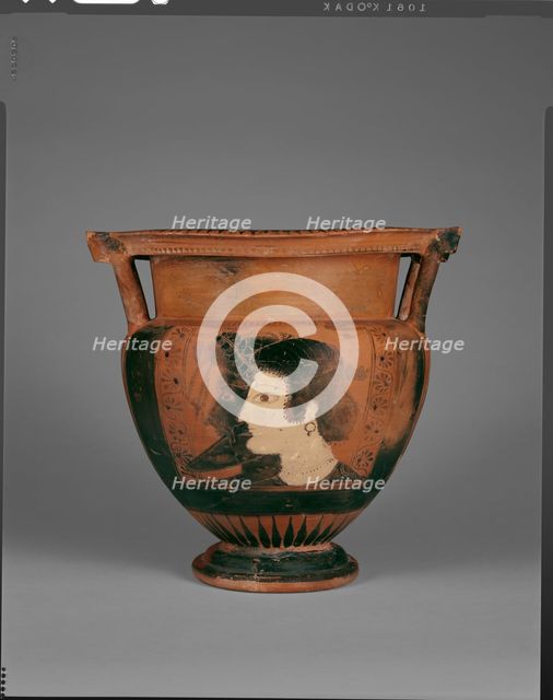 Attic Black-Figure Column Krater, about 530 BC. Creator: Painter of Louvre F311.