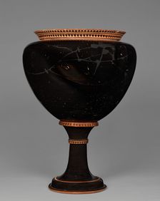 Attic Black-Figure Dinos and Stand, 520-510 BC. Creator: The Antimenes Painter