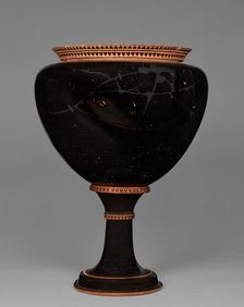 Attic Black-Figure Dinos and Stand, 520-510 BC. Creator: The Antimenes Painter