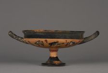 Attic Black-Figure Droop Cup, 520 BC. Creator: Wraith Painter