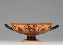 Attic Black-Figure Eye Cup, 550-530 BC. Creator: Unknown