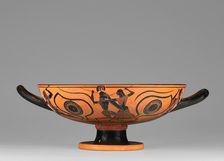 Attic Black-Figure Eye Cup, 550-530 BC. Creator: Unknown