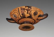 Attic Black-Figure Eye Cup, about 530 BC. Creators: Villa Giulia Painter, Nikosthenes