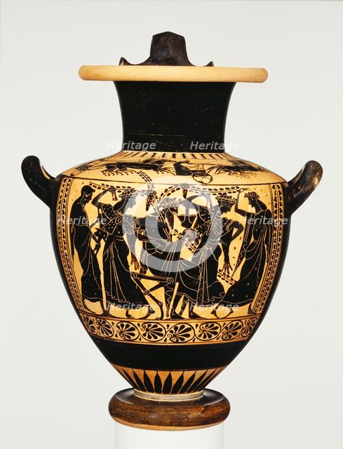 Attic Black-Figure Hydria, about 510 BC. Creator: Leagros Group.