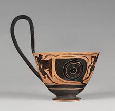 Attic Black-Figure Kyathos, about 510 BC. Creator: Group of Berlin 2095