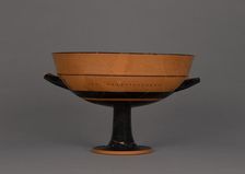 Attic Black-Figure Little Master Lip Cup, about 540 BC. Creator: Tleson Painter