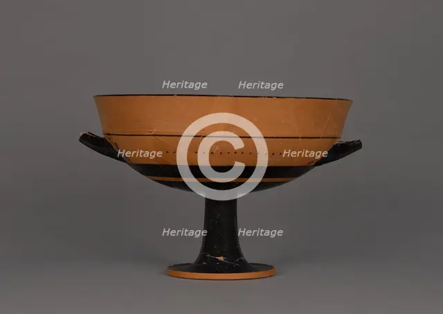 Attic Black-Figure Little Master Lip Cup, about 540 BC. Creator: Tleson Painter.