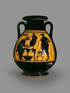 Attic black-figure pelike, 6th century BC-5th century BC. Artist: Eucharides Painter