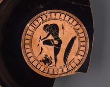 Attic Black-Figure Siana Cup Fragment, about 550 BC. Creator: Heidelberg Painter