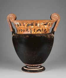 Attic Black-Figure Volute Krater, 510-500 BC. Creator: Leagros Group