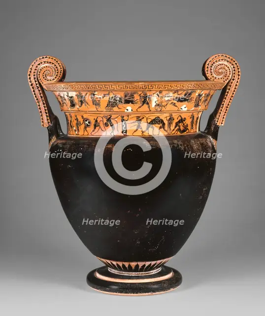 Attic Black-Figure Volute Krater, 510-500 BC. Creator: Leagros Group.