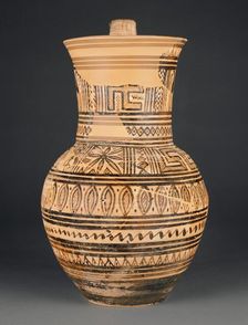 Attic Geometric Oinochoe, 750-700 BC. Creator: Unknown