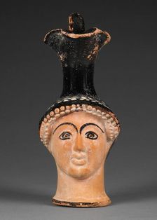 Attic Head Vase, about 470 BC. Creator: Sabouroff Class