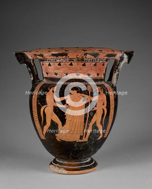 Attic Red-Figure Column Krater, about 450 BC. Creator: Florence Painter.