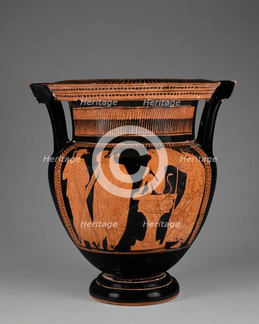 Attic Red-Figure Column Krater, about 460 BC. Creator: Painter of London E 489.