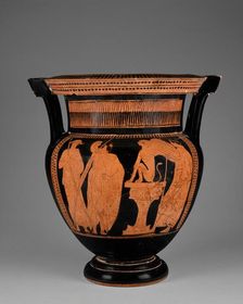 Attic Red-Figure Column Krater, about 460 BC. Creator: Painter of London E 489