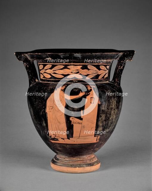 Attic Red-Figure Column Krater, about 470 BC. Creator: Harrow Painter.