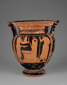 Attic Red-Figure Column Krater, about 480-470 BC. Creator: Pan Painter