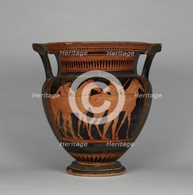 Attic Red-Figure Column Krater, about 480 BC. Creator: Myson.