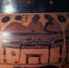 Attic red-figure Greek vase, c6th century BC
