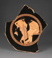 Attic Red-Figure Kylix, 490-470 BC. Creators: Douris, Kleophrades