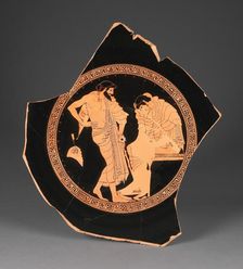 Attic Red-Figure Kylix, 490-470 BC. Creators: Douris, Kleophrades