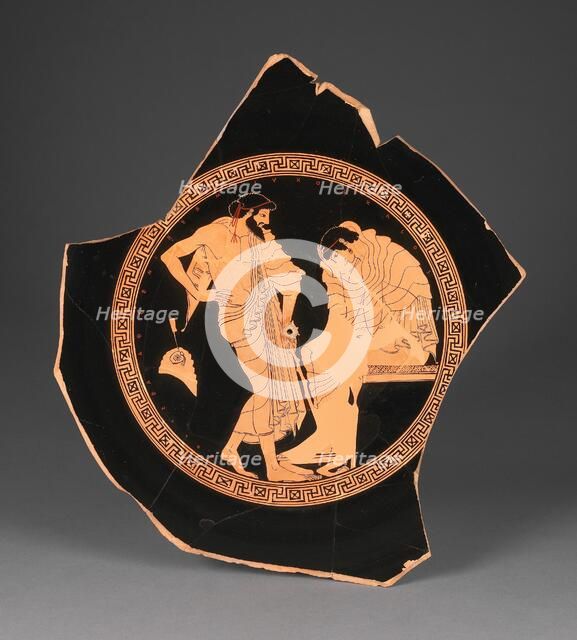 Attic Red-Figure Kylix, 490-470 BC. Creators: Douris, Kleophrades.