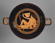 Attic Red-Figure Kylix, about 490 BC. Creator: Onesimos