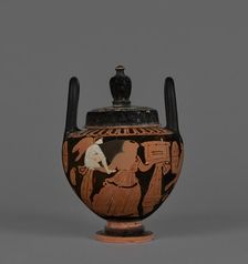 Attic Red-Figure Lebes Gamikos with Lid, about 400 BC. Creator: Unknown