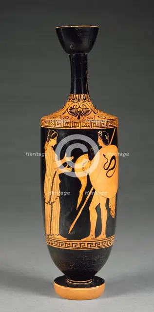 Attic Red-Figure Lekythos, about 450 BC. Creator: Phiale Painter.