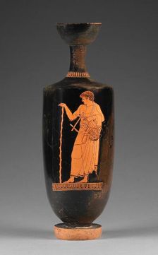 Attic Red-Figure Lekythos, about 480 BC. Creator: Eucharides Painter