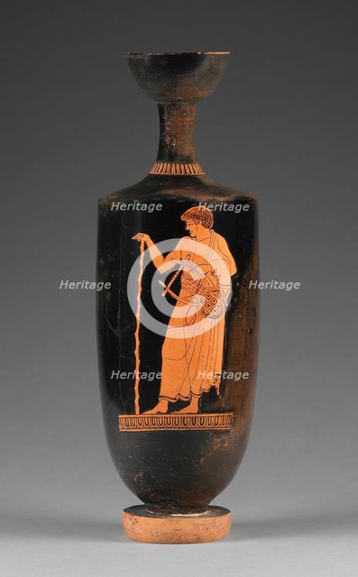 Attic Red-Figure Lekythos, about 480 BC. Creator: Eucharides Painter.