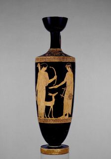 Attic red-figure lekythos, c540 BC. Artist: Villa Giulia Painter