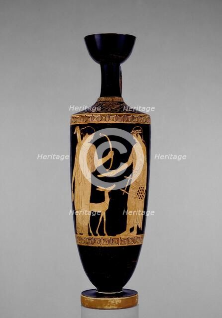 Attic red-figure lekythos, c540 BC. Artist: Villa Giulia Painter.