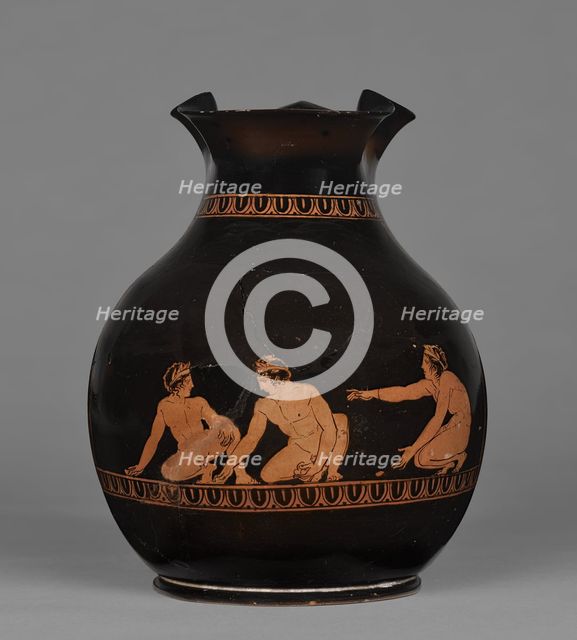 Attic Red-Figure Oinochoe (Shape III, Chous), about 420 BC. Creator: Group of Boston 10.190.