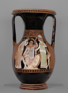 Attic Red-Figure Pelike, Kerch Style, about 360 BC. Creator: Painter of the Wedding Procession