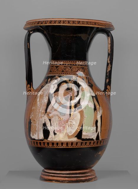 Attic Red-Figure Pelike, Kerch Style, about 360 BC. Creator: Painter of the Wedding Procession.