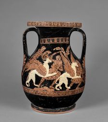 Attic Red-Figure Pelike, Kerch Style, about 380 BC. Creator: Painter of Munich 2365