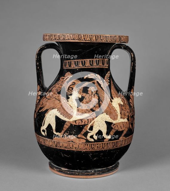 Attic Red-Figure Pelike, Kerch Style, about 380 BC. Creator: Painter of Munich 2365.