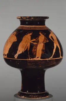 Attic Red-Figure Psykter, about 510 BC. Creator: Smikros