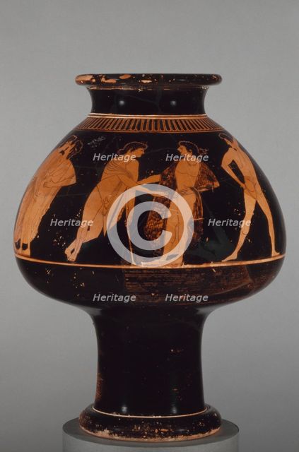 Attic Red-Figure Psykter, about 510 BC. Creator: Smikros.
