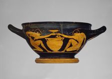 Attic red-figure skyphos, 510-500 BC. Artists: Unknown, Epiktetos