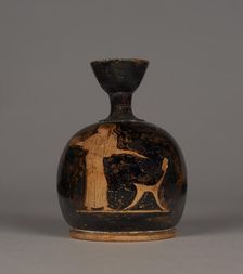 Attic Red-Figure Squat Lekythos, about 430 BC. Creator: Unknown