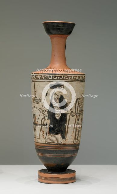 Attic White-Ground Lekythos, about 460 BC. Creator: Unknown.