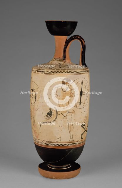 Attic White-Ground Lekythos, about 490 BC. Creator: Douris.